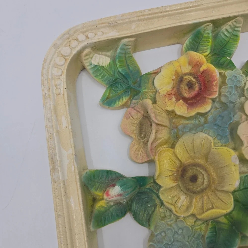 Vintage Floral Wall Plaque 11